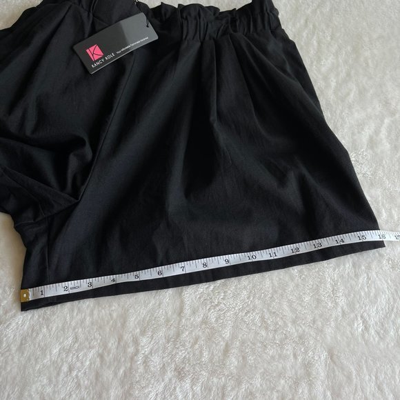 NEW KANCY‎ KOLE Womens Casual Shorts Size 2XL Elastic Waist Comfy Pull on Black - Picture 8 of 12